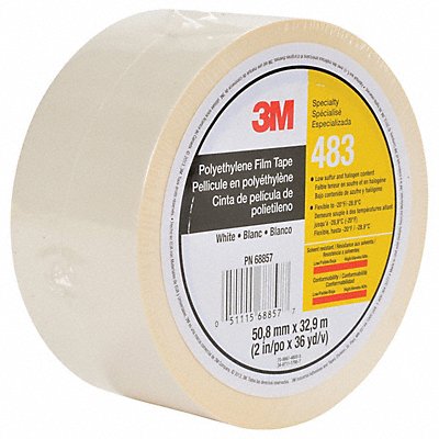 Film Tape 2 in x 36 yd White 5.3 mil