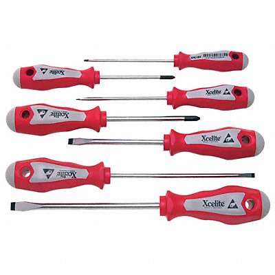 Screwdriver Set Slotted/Phillips 7 Pc