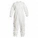 Collared Coverall Elastic White 2XL PK25