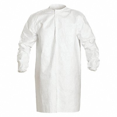 Disposable Frock White Snaps 4XL PK30