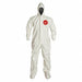 Hooded Coveralls 4XL Wht Tychem 4000 PK6