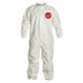 Collared Coveralls M Wht Tychem 4000 PK6
