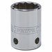 Socket Steel Chrome 13/16 in