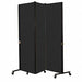 Portable Room Divider 5Ft 9In W Black