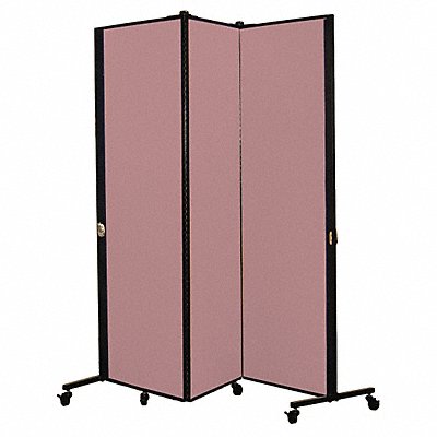 Portable Room Divider 5Ft 9In W Rose