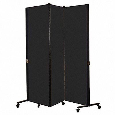 Portable Room Divider 5Ft 9In W Coal