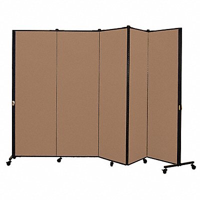 Portable Room Divider 9Ft 5In W Walnut