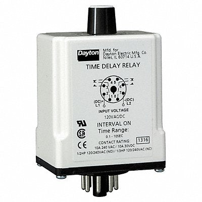 H7811 SinFunTimeDelayRelay 24VAC/DC 8Pins