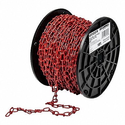 No3 Inco Dblloop Chain Red 150Ft