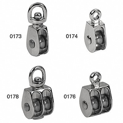 No0173 1In Pulley Sgl Sheave Swivel