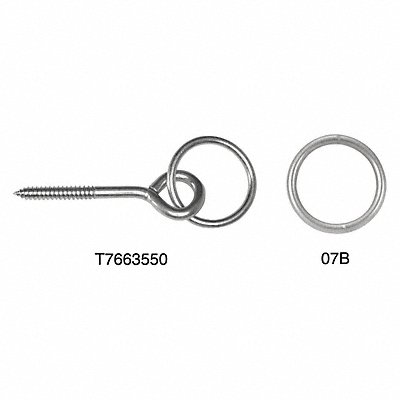 2In Hitch Ring W/31/2In Eye Screw