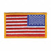 Embroidered Patch U.S. Flag Dark Gold