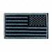 Embroidered Patch U.S. Flag Silver/Black