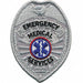 Embrdrd Patch Emergency Medical Srv Slvr