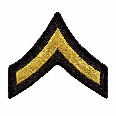 Embrdrd Patch PFC Medium Gold on Blck PR