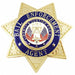 Metal Badge Bail Enf Agent - Star Gold