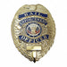 Metal Badge Bail Enf Officer- Oval Gold