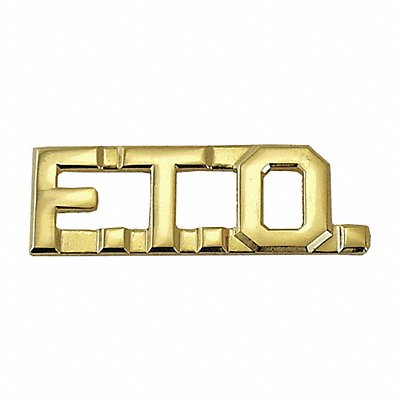 Metal Rank Insignia F.T.O. Gold PR