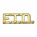 Metal Rank Insignia F.T.O. Gold PR