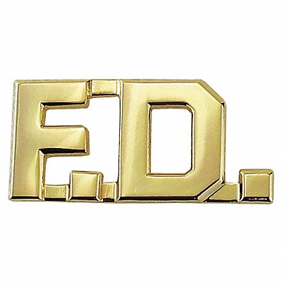 Metal Rank Insignia F.D. Gold PR