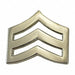 Metal Rank Insignia SGT. Chevron Nckl PR