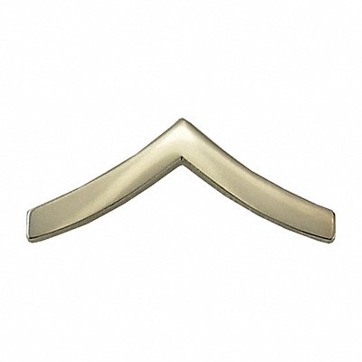 Metal Rank Insignia PVT. Chevron Nckl PR