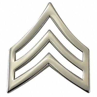 Metal Rank Insignia SGT. Chevron Nckl PR