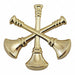 Metal Rank Insignia Fire Bugles Gold PR