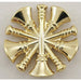 Metal Rank Insignia Fire Bugles Gold PR