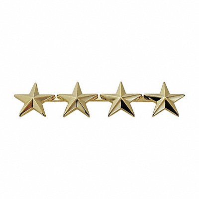 Metal RnkInsignia Four 5/8 Stars Gold PR