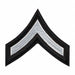 Embroidered Patch PFC White on Black PR