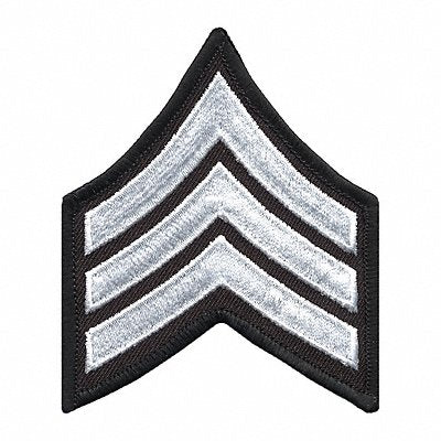 Embroidered Patch SGT White on Black PR