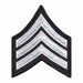 Embroidered Patch SGT White on Black PR