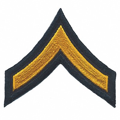 Embroidered Patch PFC Dark Gold/Black PR