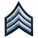Embrdrd Patch SGT Medium Grey on Blck PR