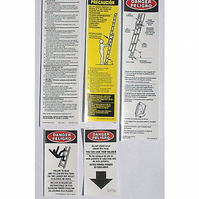 AL Ext. Ladder Safety and Instr. Labels