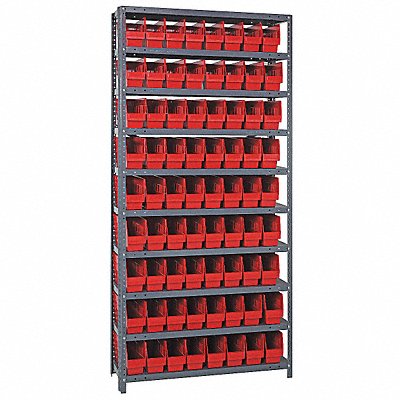 G6994 Bin Shlvng 18inx75inx36in Red