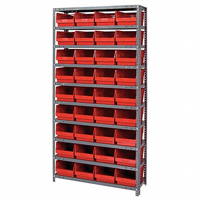 G6996 Bin Shlvng 18inx75inx36in Red