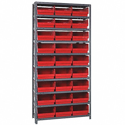 G6997 Bin Shlvng 18inx75inx36in Red