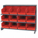 G7014 Bench Pick Rack 12x27x36in Red