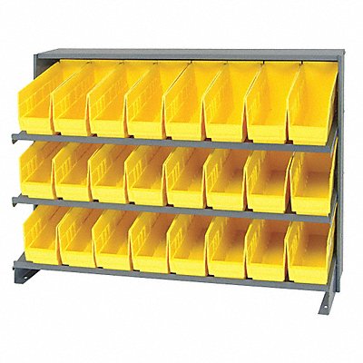 G7012 Bench Pick Rack 12x27x36in Yellow
