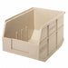G7043 Shelf Bin Ivory Polypropylene 7 in