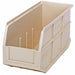 G7045 Shelf Bin Ivory Polypropylene 7 in