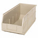 G7049 Shelf Bin Ivory Polypropylene 7 in