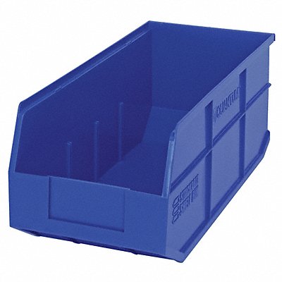 G7049 Shelf Bin Blue Polypropylene 7 in