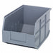 G7043 Shelf Bin Gray Polypropylene 7 in