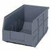 G7046 Shelf Bin Gray Polypropylene 7 in