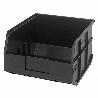 G7044 Shelf Bin Black Polypropylene 7 in