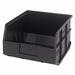 G7044 Shelf Bin Black Polypropylene 7 in