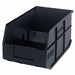 G7046 Shelf Bin Black Polypropylene 7 in